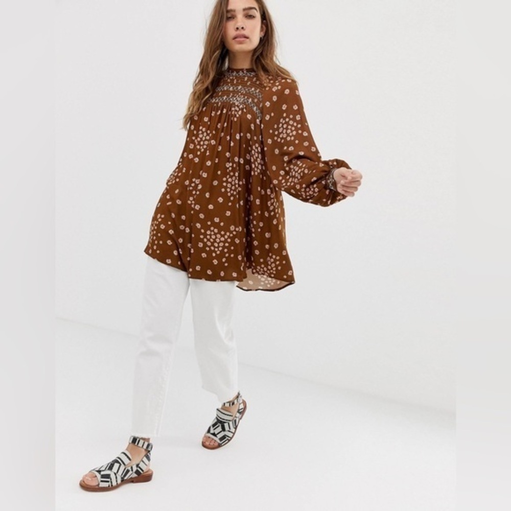 Free People‎ Brown Tunic Top